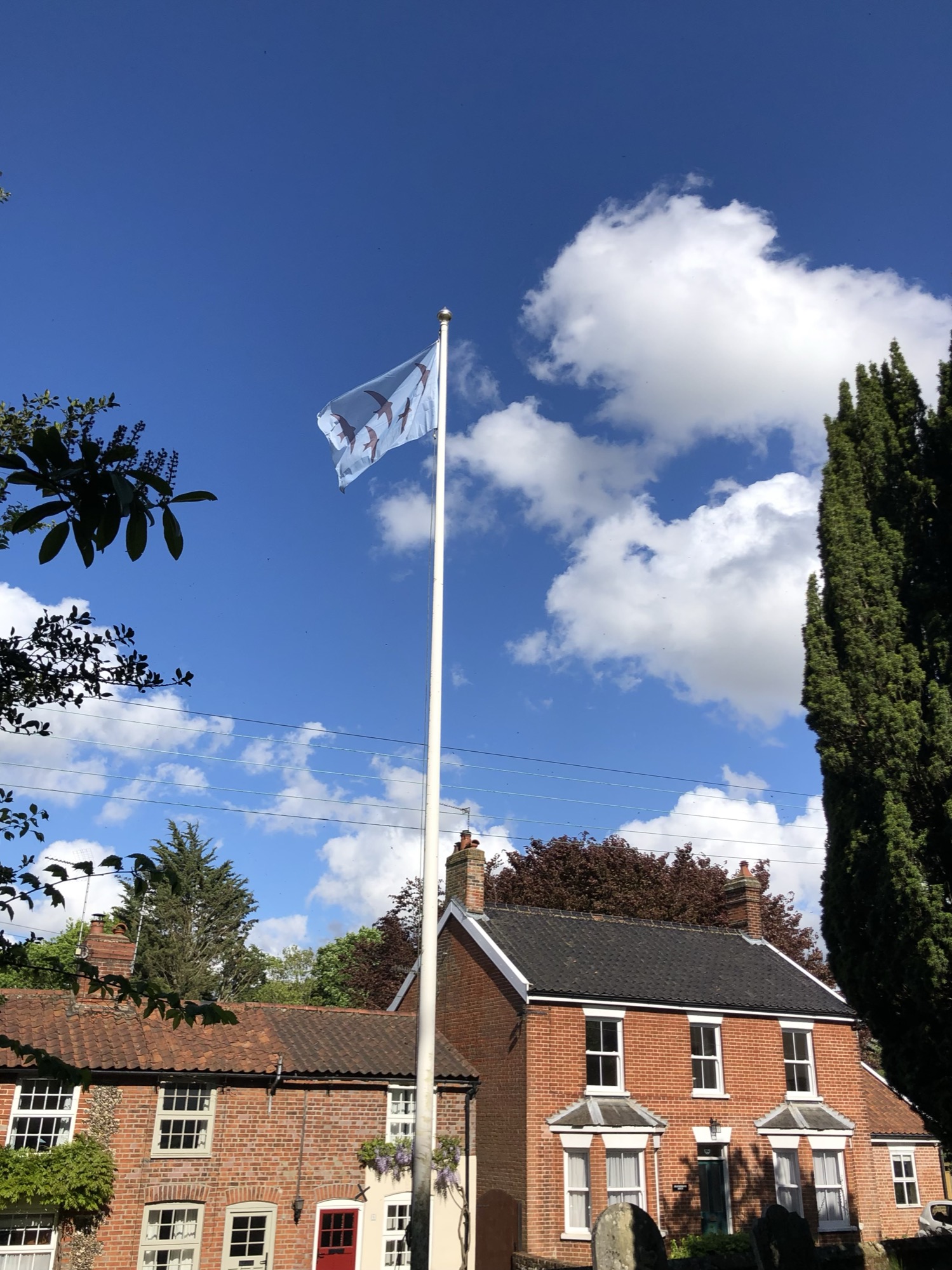 The swift flag at St Peter’s Church